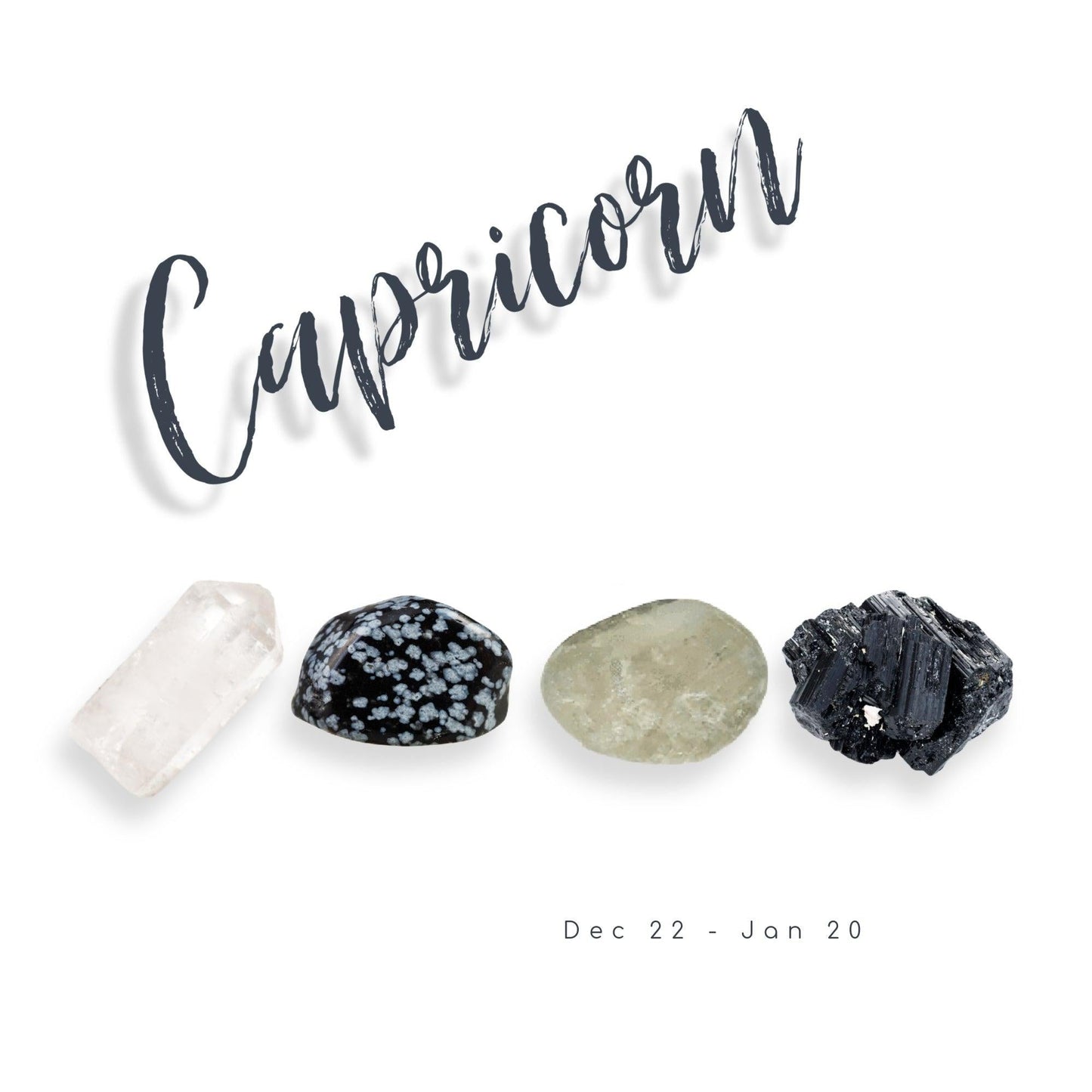Capricorn Zodiac Crystal Set