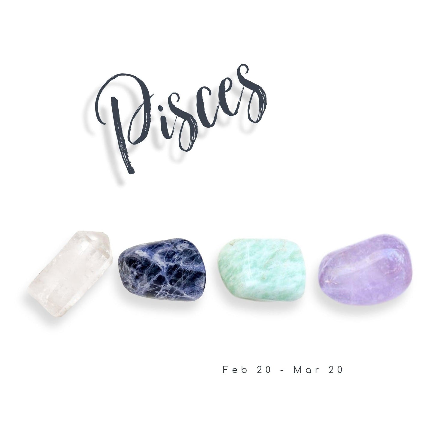 Pisces Zodiac Crystal Set