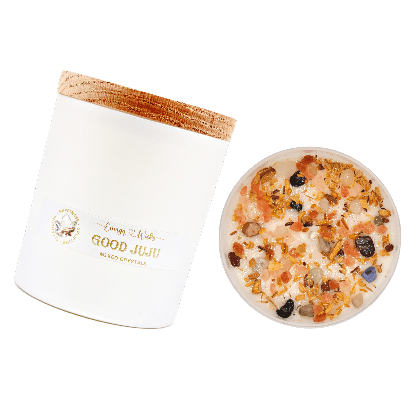 Good Juju - White Crystal Candle