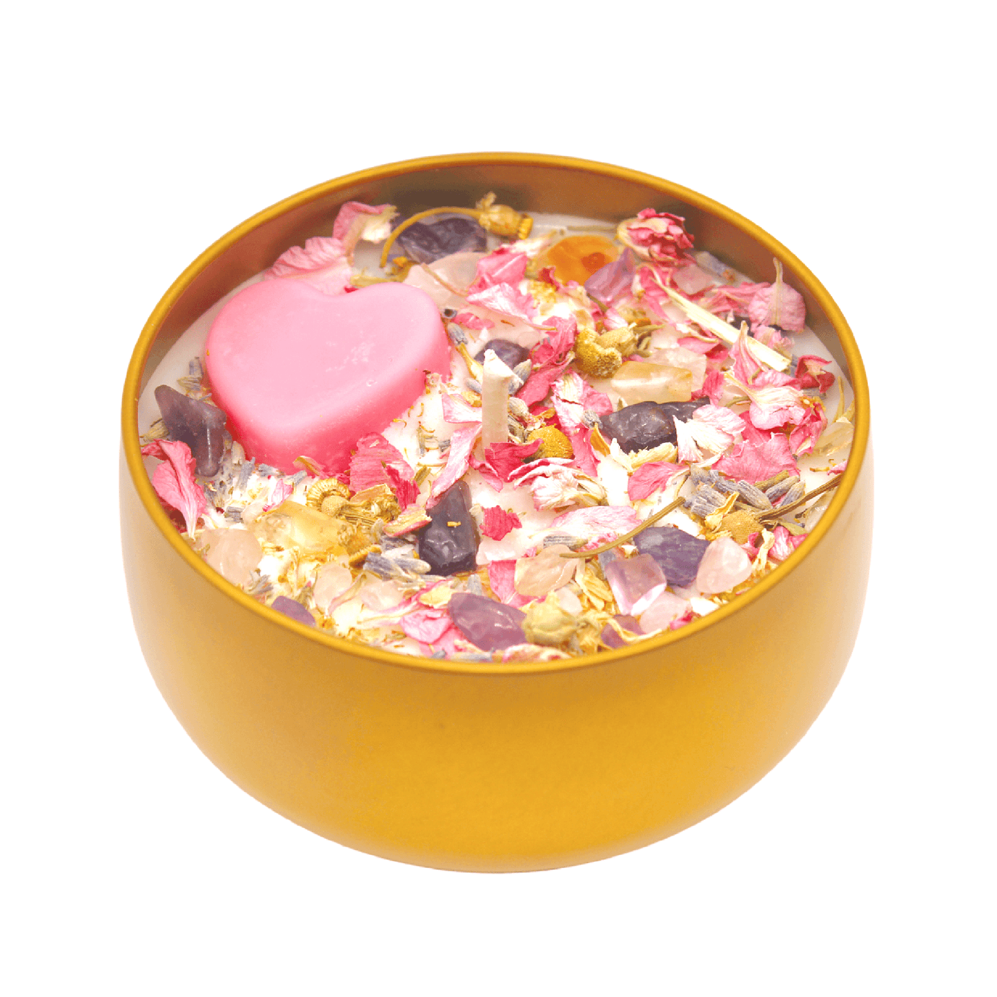 Harmonious Home - Tin Crystal Candle