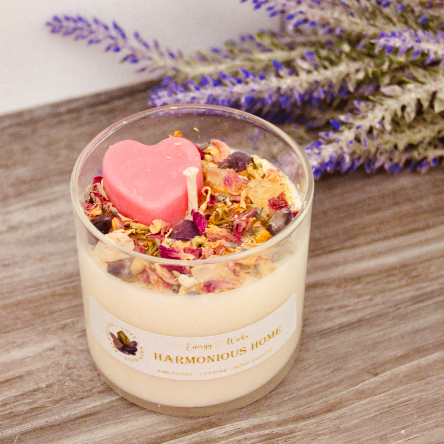 Harmonious Home - Crystal Candle