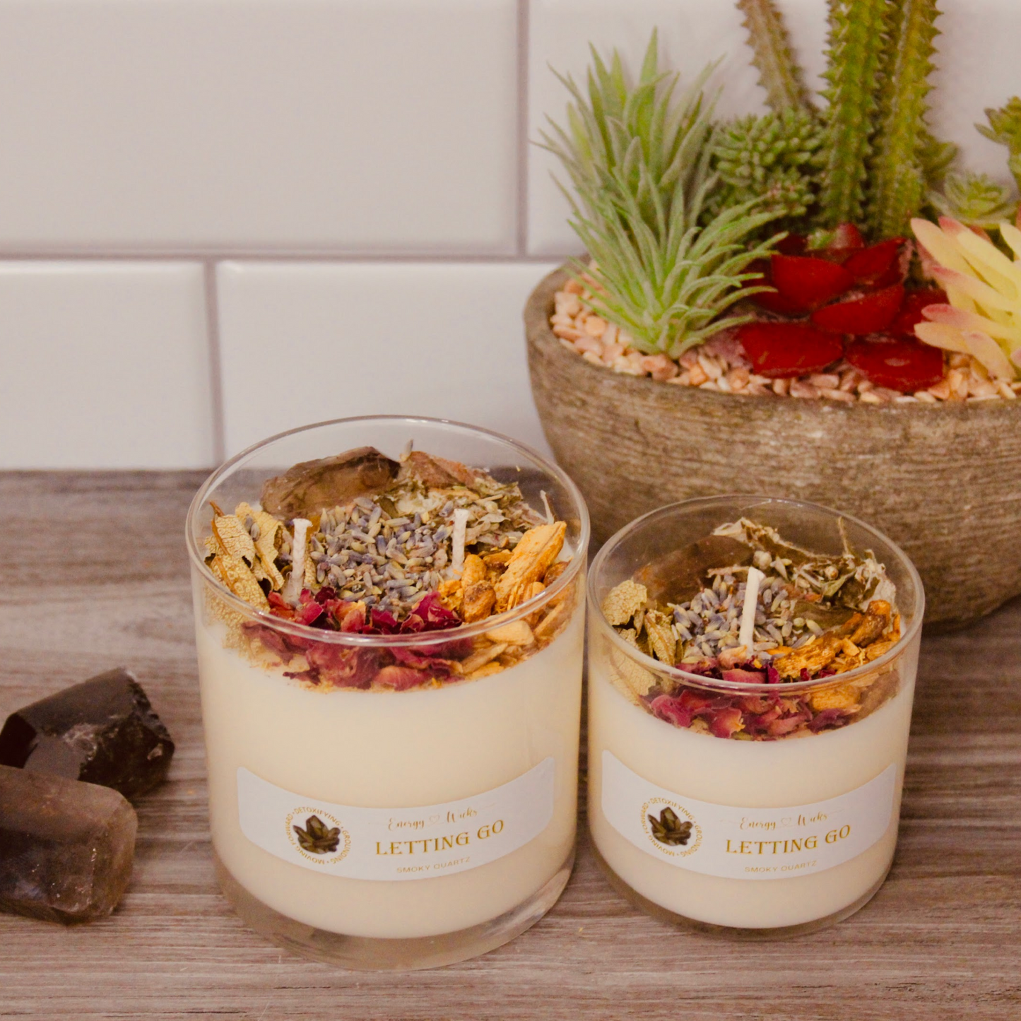 Letting Go - Crystal Candle