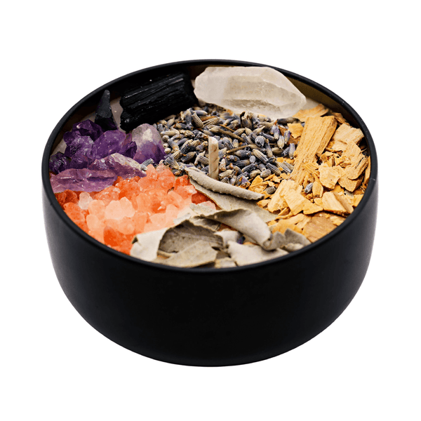 Harmonizing Crystal Candle