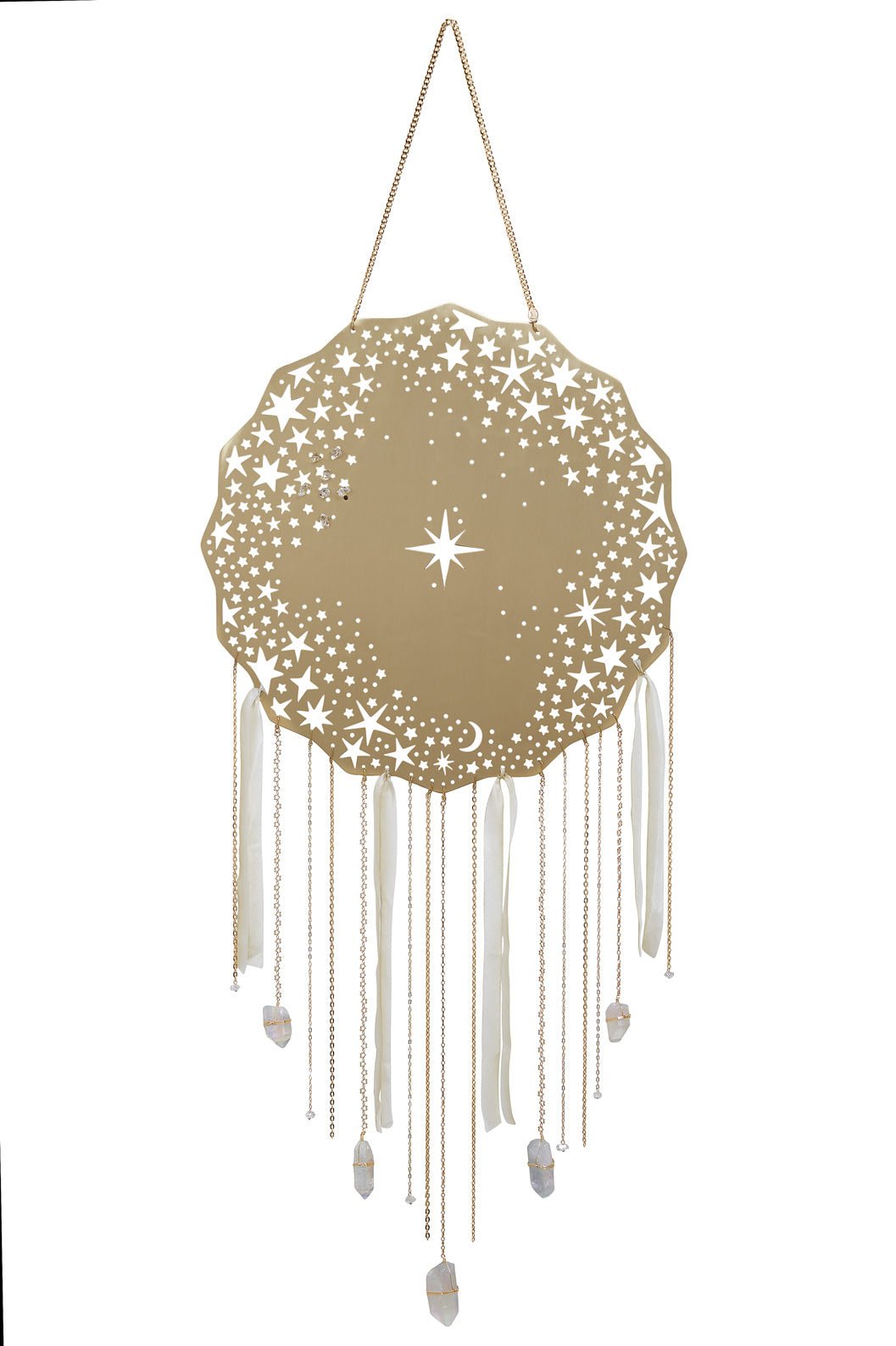 Celestial Healing Crystal Dreamcatcher - Aura Quartz