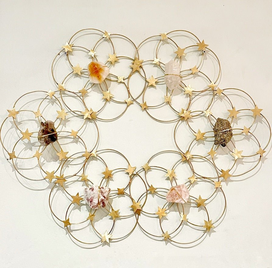 Mega Flower Of Life Healing Crystal Grid