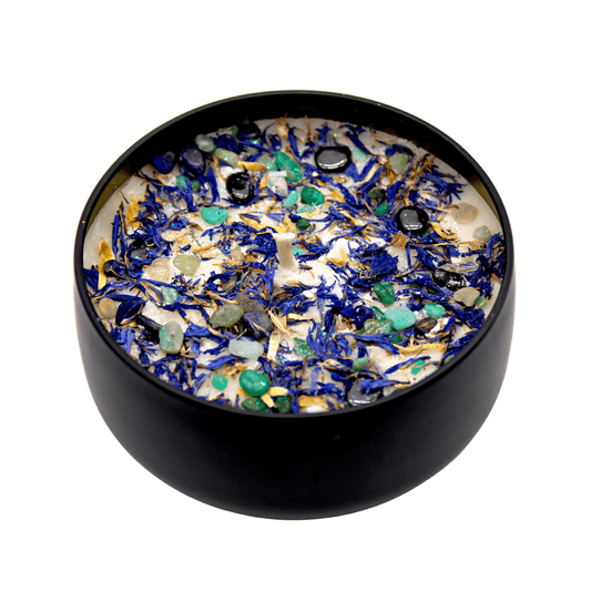 Retrograde Protection - Tin Crystal Candle