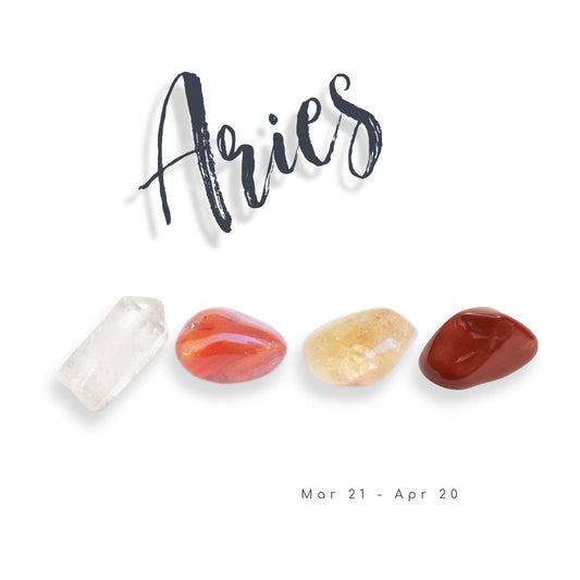 Aries Zodiac Crystal Set