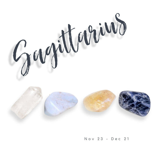 Sagittarius Zodiac Crystal Set