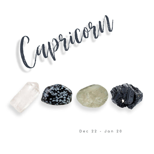 Capricorn Zodiac Crystal Set