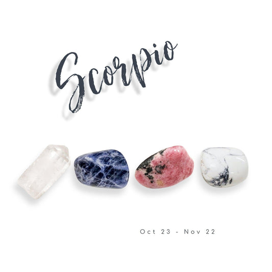 Scorpio Zodiac Crystal Set