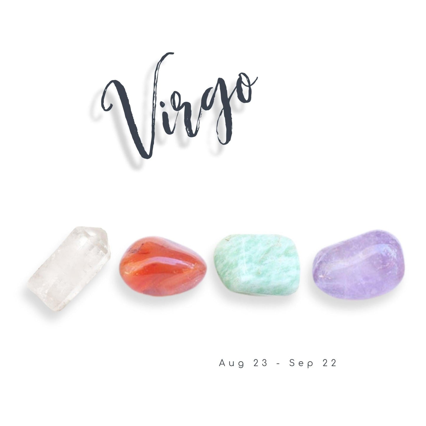 Virgo Zodiac Crystal Set