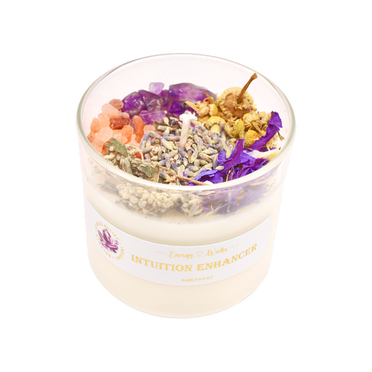 Intuition Enhancer - Crystal Candle