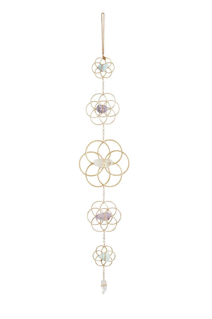 Crystal Grid Flower of Life Wall Hanging