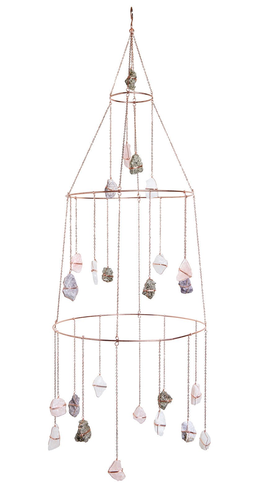 Ethereal Mixed Healing Crystal Chandelier