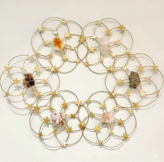 Mega Flower Of Life Healing Crystal Grid