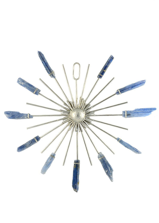 Sunburst Healing Crystal Grid - Blue Kyanite